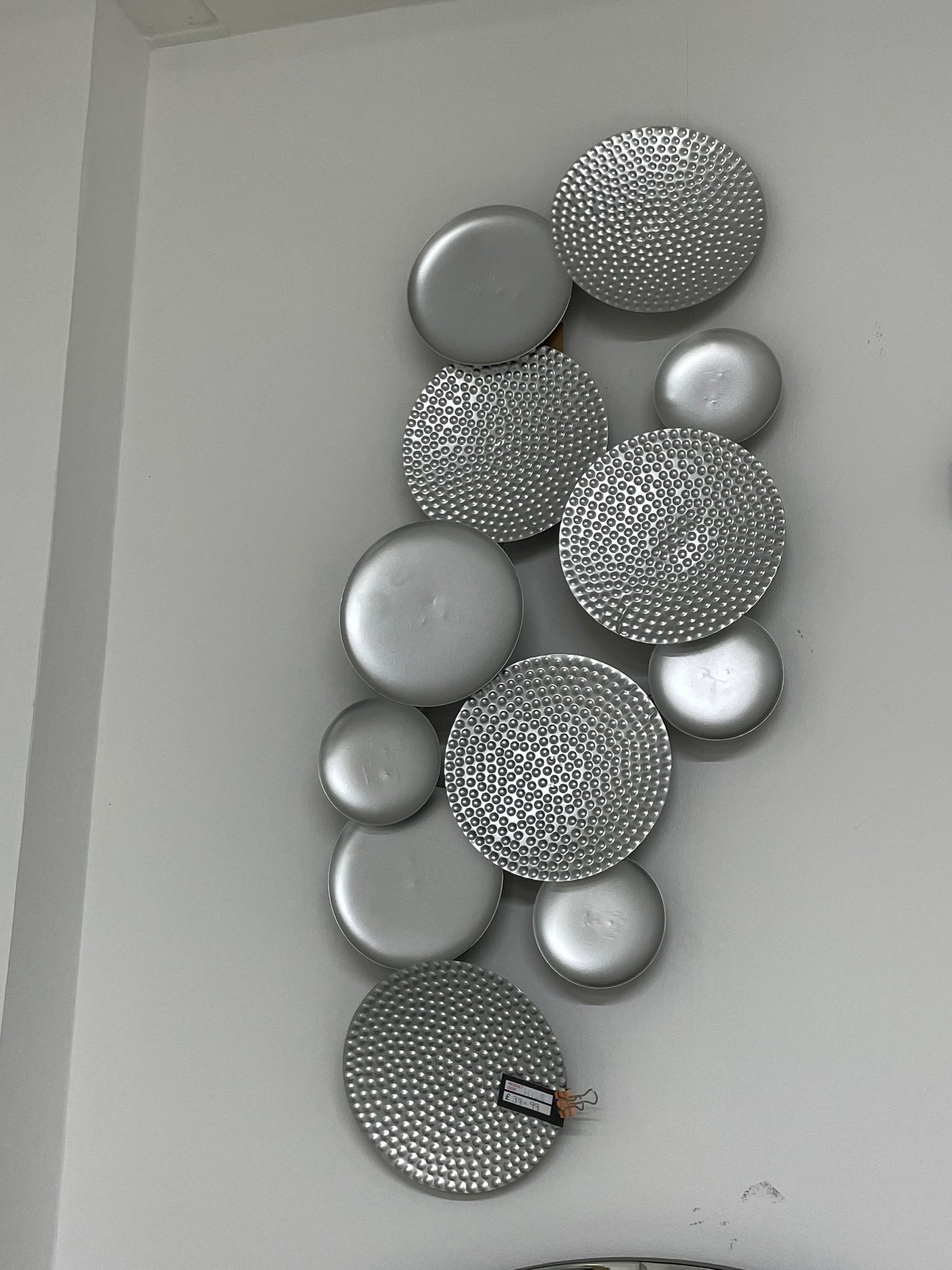 Silver Circular Wall Art